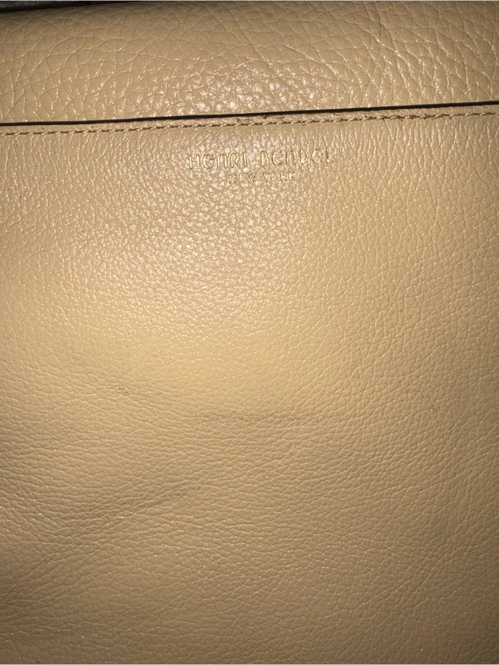 henri bendel Cream Crossbody Bag with Gold Chain Satchel - Picture 3 of 8